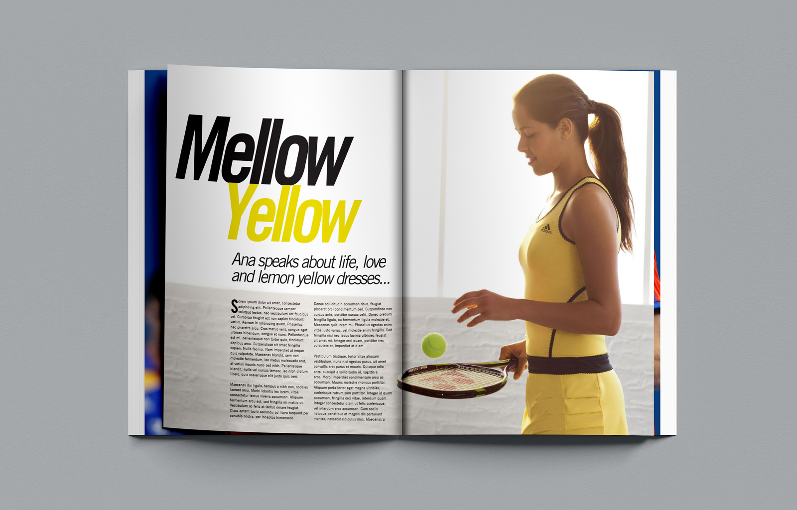 Deuce Tennis Magazine Ana Ivanovic Layout