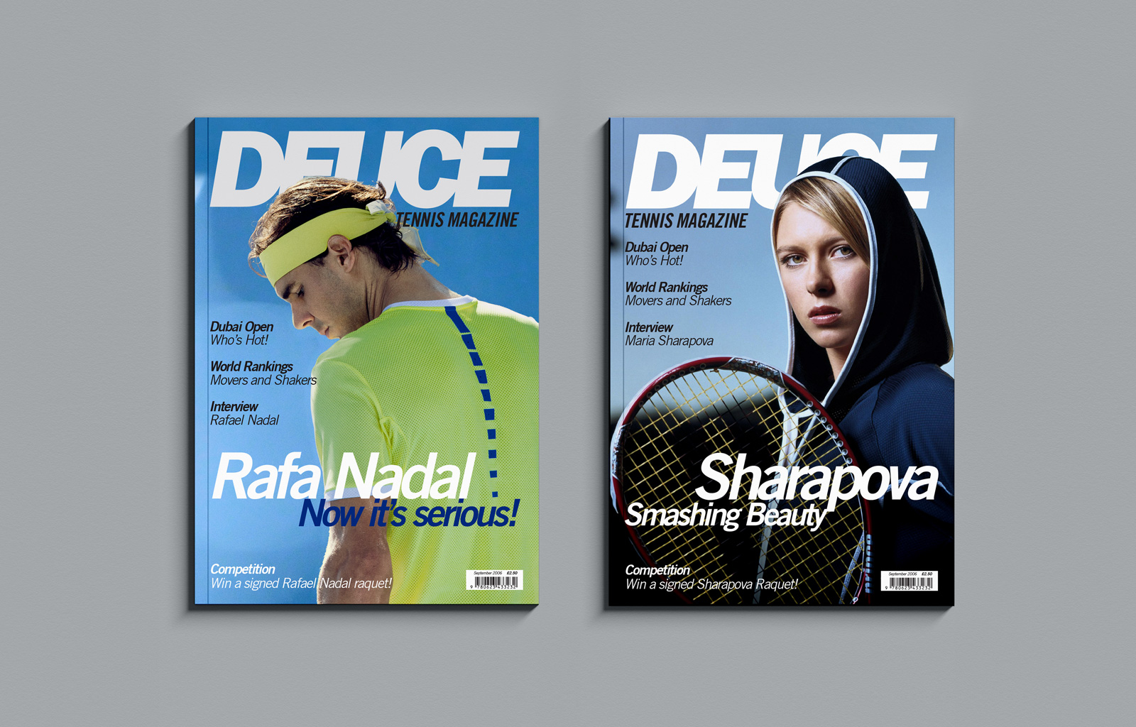 Deuce Tennis Magazine Covers