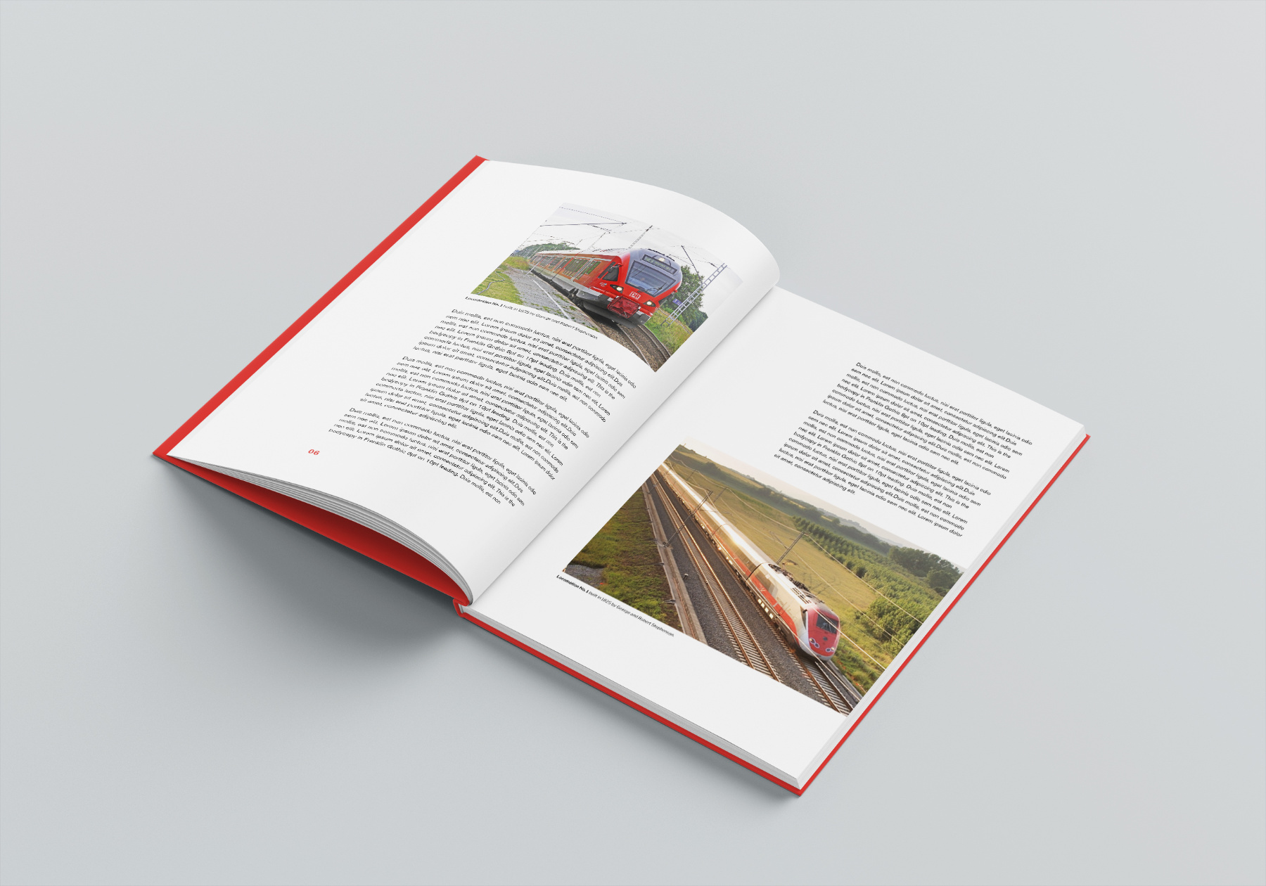 European Railways Book Series internal pages