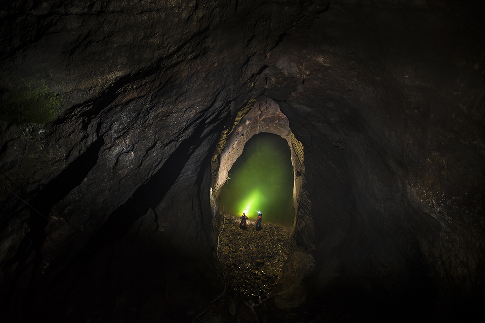 Inside Speedwell Cavern